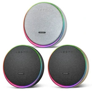 RGB LED Smart Speaker for Party & Home Colorful Light Effect Wireless Audio System Factory Supply