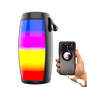 RGB LED Speaker for Home Theatre Party and Computer Use Portable Waterproof with Memory Card Support