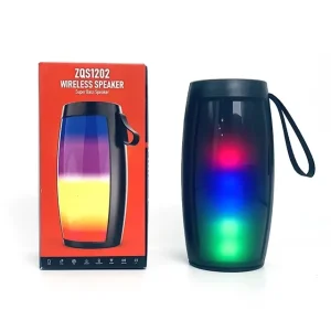 RGB Slide Light Portable Wireless Speaker Waterproof Outdoor Woofer with LED TF Card Radio Sound Speaker