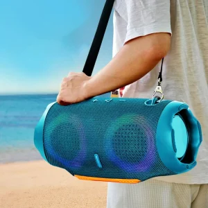 RGB Speaker Waterproof Outdoor Portable Mini Speaker Party Portable Subwoofer with Battery