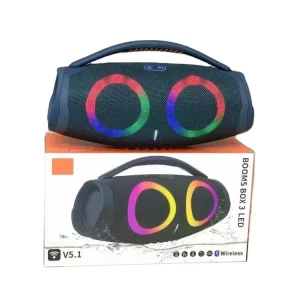 RGB Super Boombox 3 20W Wireless Portable LED Lighting Speakers with Waterproof Handle for Home Party Stage Use Outdoor Friendly