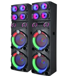 RMS 240W Pair Box Speakers Free Sample Built-in Smart Wireless Portable Party Trolley OEM/ODM Speakers