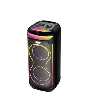 RX P8Q278 PRO Outdoor Portable Wireless LED Speaker Bass100W DJ Karaoke Party Box Blue Tooth Speaker Dual 8 Inch