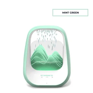 Raindrop Waterfall Speaker Mint Green Zen Desk Decor