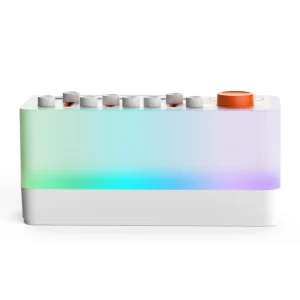 Rechargeable AC Powered White Noise Machine 8 Sound Modes RGB Night Light Portable Wireless Speaker for Bedroom Travel