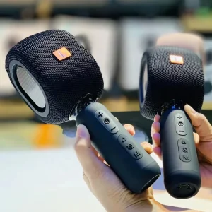 Rechargeable Home Family KTV Two in One Wireless Mic Direct to Portable Karaoke Speaker with Mic and bluetooth Speaker
