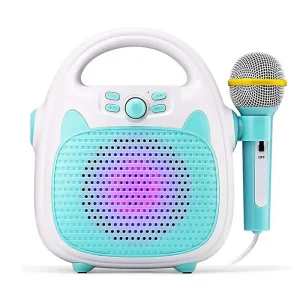 Rechargeable Portable Bluetooth Karaoke Speaker Amplifier with Microphone and ABS Material