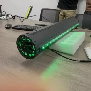 Remote Control Sound Bar Golf Cart Outdoor USB Speaker for 12 Volt BT Connector 6 Speakers Soundbar Waterproof with LED 27 Inch