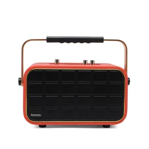 Retro Classic Wireless Speaker Subwoofer Portable Music Sound Box Karaoke System With Mic for Outdoor Party Home
