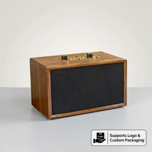 Retro High Quality Wooden Box Speaker for Computer Portable Multifunctional Karaoke Ready 30W Output