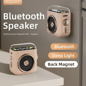Retro Mini Bluetooth Speaker Magnetic Back Clip Portable Cartoon Small Speaker Outdoor Desktop Use