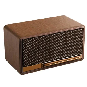 Retro Q6 Wooden Case Wireless Speaker 10 30W Output Classic Green Magic Black Portable Outdoor FM BT Audio System