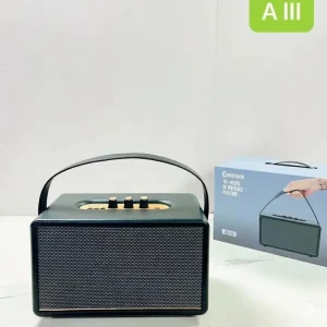 Retro Speaker Vintage Leather Portable Soundbox 10H Playtime Heavy Bass Subwoofer Factory Fast OEM