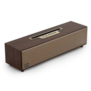 Retro Style Wooden Box Sound Speaker Dual Speaker Unit Multi Playback Functions Natural Wood Appearance Home Leisure Audio