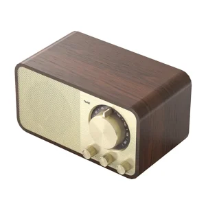 Retro Wooden Portable Speaker Bluetooth PC Wireless Speaker With USB Input TF Card Smart Speaker Super Bass Sound