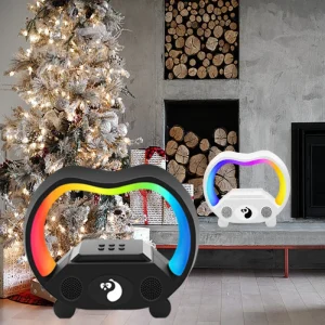 Rgb Alarm Clock Portable Car Model Ceiling Mushroom Shape Long Lasting Radio Build in Battery Outdoor Wireless Speaker