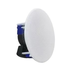 Rimless 6.5 Inch 40W 8 Ohm Ceiling Speaker with Large Mounting Clamp and Sealed Back Cover