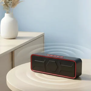 Rugged Sc215 Stereo Portable Speaker 10W Dual 45Mm Drivers Bass Radiator Sound TWS FM TF USB AUX Portable Wireless Speaker