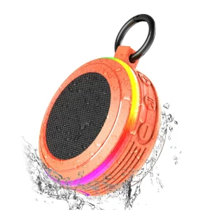 S Outdoor Speakers Blue Tooth Waterproof Speaker Outdoor Blue Tooth Speakers Waterproof Wireless With Light Show FM Radio Mic