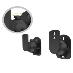 S03 Universal Metal Swivel Stand Speaker Bracket Wall Mount Tilt Surround Holder for Home Use Amplifiers