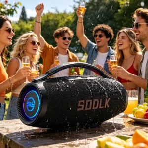 S1622 520W High Power Outdoor Waterproof Wireless Subwoofer Boombox 4 Deep Heavy Bass Loud Speaker With Dual Microphone