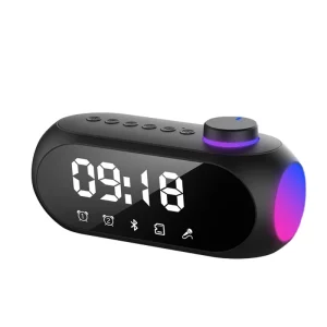 S18 Portable Party Professional Active Bass Smart Alarm with Wireless Digital Speaker for Bedroom Home Hotel Living Room