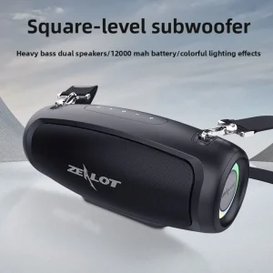 S37L High Power Outdoor Portable Speaker Waterproof RGB Lighting Subwoofer Built-in Rechargeable Battery