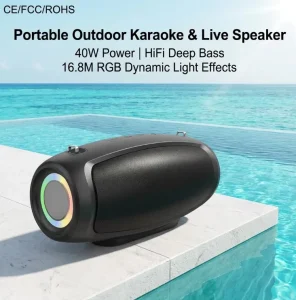 S37L4 Wireless Speaker 40W Power 12000mAh Battery for Karaoke & Live Streaming Seaside Pool
