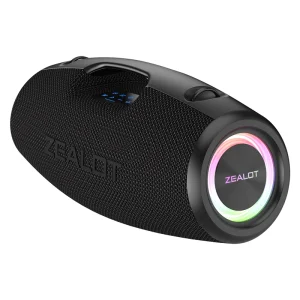 S78 100W Portable Outdoor Speaker IPX7 Waterproof Wireless Speakers with RGB Lights Rich Bass Stereo Sound 12H Playtime