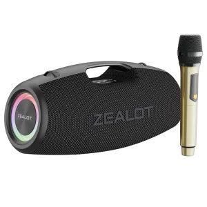 S78 Portable Outdoor Speaker with Wireless Microphone 120W Wireless Waterproof Speaker Karaoke Power Bank TF AUX EQ USB