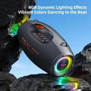 S86 Portable Bass Speaker with Bluetooth Connectivity 60W Power 8000mAh Battery RGB LED Lights