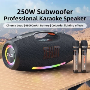 S89M 250W IPX6 Waterproof RGB LED Subwoofer Speaker 5.3 Memory Card Wireless Home Theatre Party