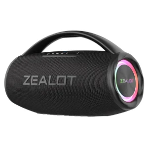 S97 80W Speaker Subwoofer IPX7 Waterproof Loud Speaker RGB Light Portable Speaker with Handle for Outdoor