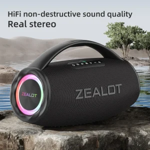 S97 Wireless Battery-Powered Speaker with 80W High Power RGB LED Light for Outdoor and Home Use
