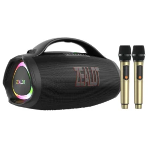 S98M 160W Two-Way Frequency Division Portable Speaker 36000mAh Power Bank IPX6 Waterproof RGB Lighting Plastic