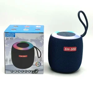 SH 309 Portable Wireless RGB Compact Sound System LED Light Mini Bt Speaker for Outdoor Travel Home Party