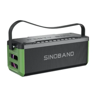 SINOBAND Party Box Portable Speaker 130W Loud Sound IPX6 Waterproof Outdoor Subwoofer Speaker for Party Camping