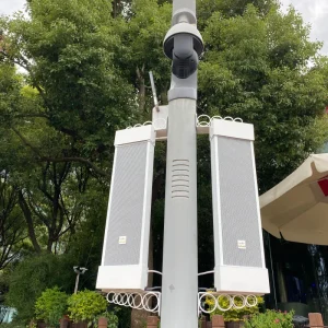 SIP Hanging Speaker OEM Factory Supplier School Public Broadcast System Big Power Speaker IP POE Column Speaker White Color