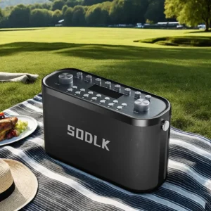 SODLK TWS Wireless Speakers HIFI 280W Professional Karaoke Microphone Integrated Subwoofer Dual Mode Portable Design