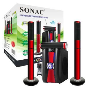 SONAC TG 808 3.1 Multimedia Speaker with Dc 3.1 Channel Woofers 3.1 Home Theater Speaker Wireless System