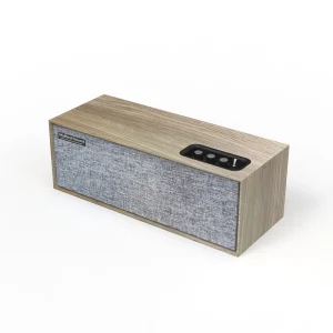 ST03 60W Desktop Speakers Wood Grain Technology Blue Tooth Central Speakers for Home Theater Blue Tooth Connectivity