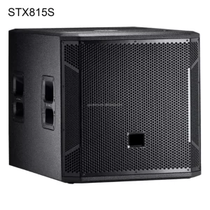 STX815S 15 inch 2 Channel 8 Ohm AC Passive Neodymium Metal Surround Sound Speaker Professional PA FOH Stage Use Durable