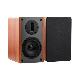 Samtroni Passive Bookshelf Speaker Wooden 160W Studio Monitor Speakers for TV Computer Desktop Hifi Home Theater Ribbon Tweeter
