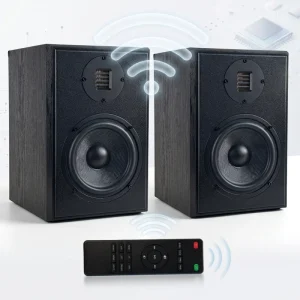 Samtronic Air Motion Tweeter Electronic Crossover Bi-amp HiFi High Fidelity Active 6.5 Inches Bookshelf Speaker