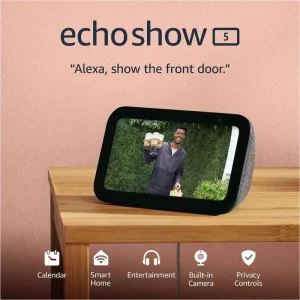 Show 5 Smart Speaker with Screen Alexa Voice Assistant Smart Home Control Video Calling Built in Camera & Privacy Controls