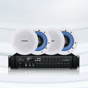 Six Zone Constant Pressure 1000W Metal Amplifier Ceiling Speaker for Background Music in Shops Hotels Schools or Restaurants
