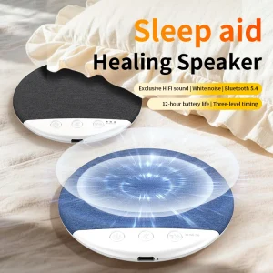 Sleep Aid Healing Speaker White Noise Machine with Battery and Timing Portable HIFI Sound Speaker for Home Office