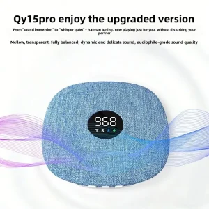 Sleep Audio Portable Speaker Wireless Bone Conduction Dual Speaker Stereo Audio UFO Digital Display Ultra-thin