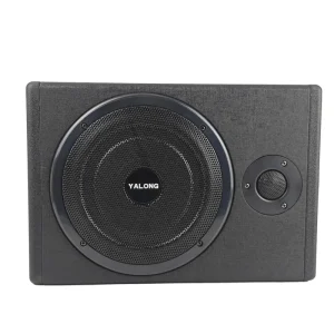 Slim 10″ Woofer Car Speakers Subwoofers Under Seat Car Audio Amplifier With Powerful Bass Subwoofer