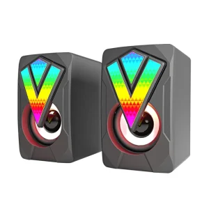 Small Laptop Outdoor Boombox Wire Extra Bass Metal Mini Gaming Portable Studio Monitor Speakers Desktop Speakers